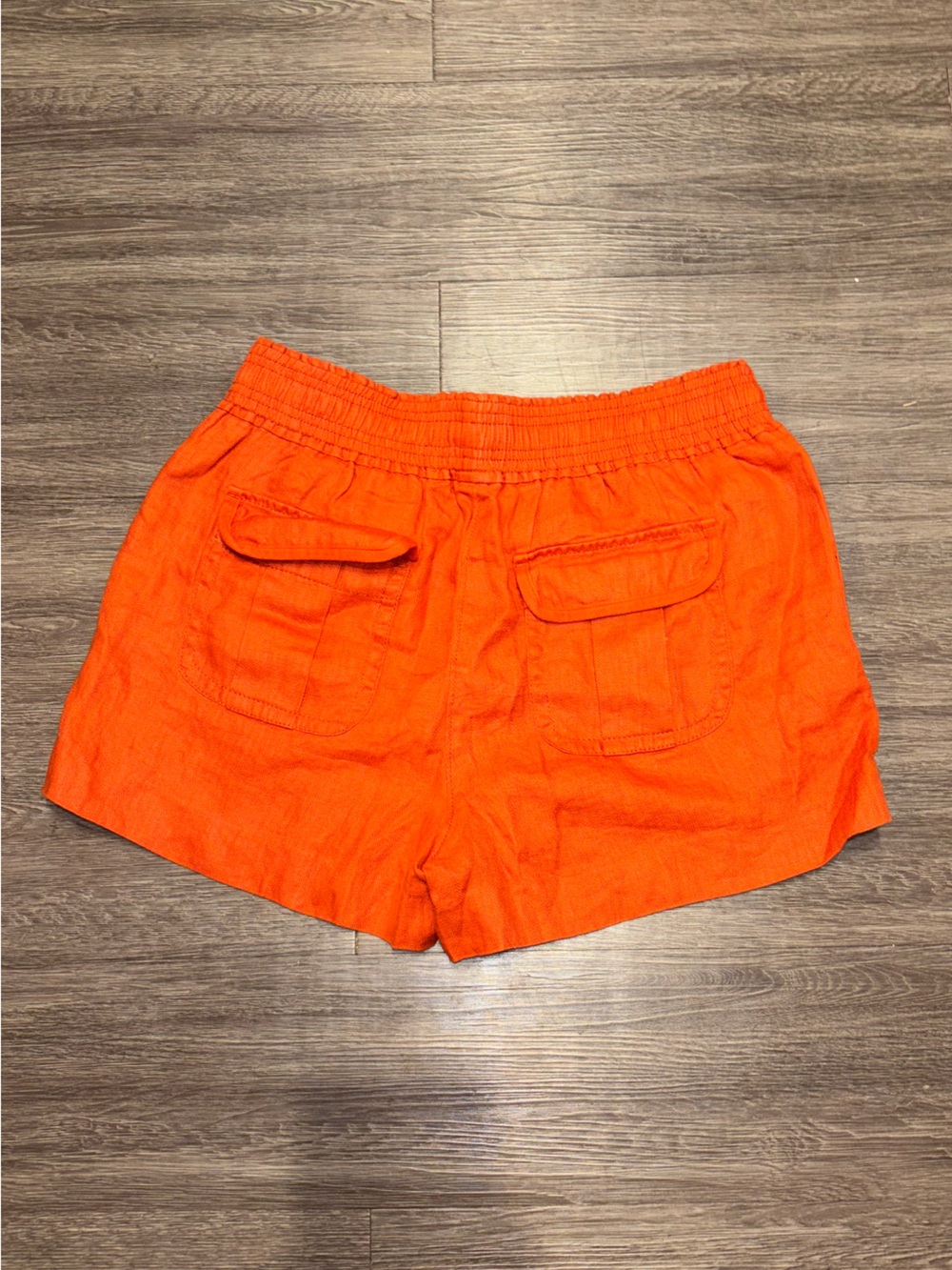 J. Crew Bright Orange Elastic-Waist Athletic Shorts - Picture 3 of 3
